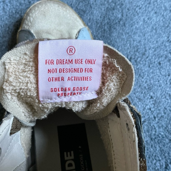 Golden Goose Glitter Sneakers US 6 gold & silver - Picture 5 of 8